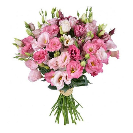 Light and Dark Pink Lisianthus Bouquet - Florist London