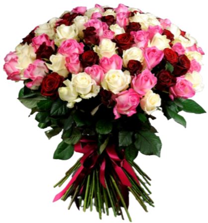 Love Bouquet of Colorful Roses - Florist London