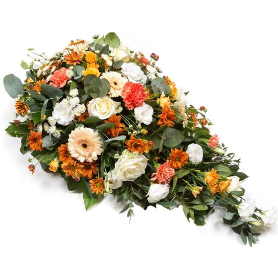 Orange Funeral Spray - Florist London