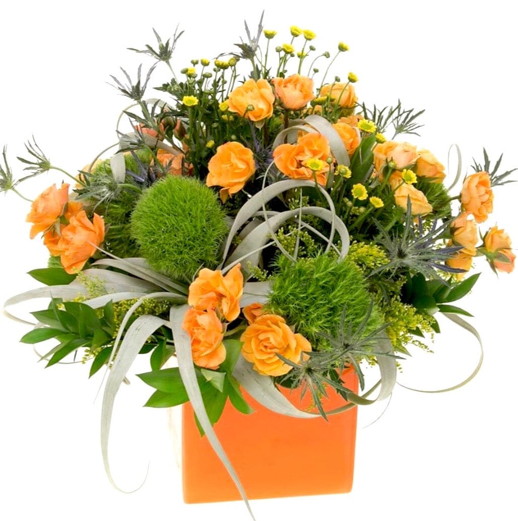 Orange Spray Roses Autumn Box - Florist London