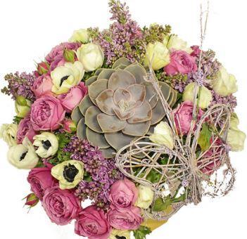 Refined Bouquet with Succulent - Florist London