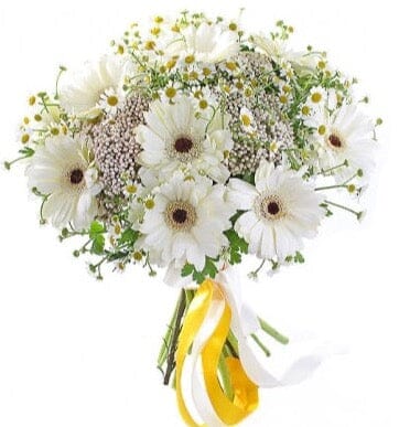 Rice Flowers and Daisy Bouquet - Florist London