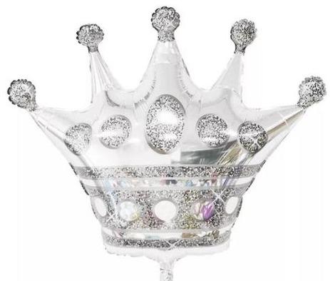 Silver Crown Balloon - Florist London
