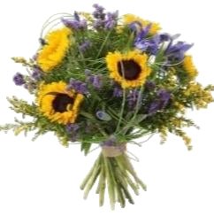 Sunflowers Boho Bouquet - Florist London