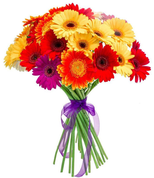 Sunny Colourful Gerbera Bouquet - Florist London