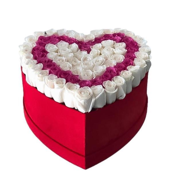 Two Colors of Roses Box - Florist London