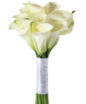 White Calla Lilly Wedding Bouquet - Florist London