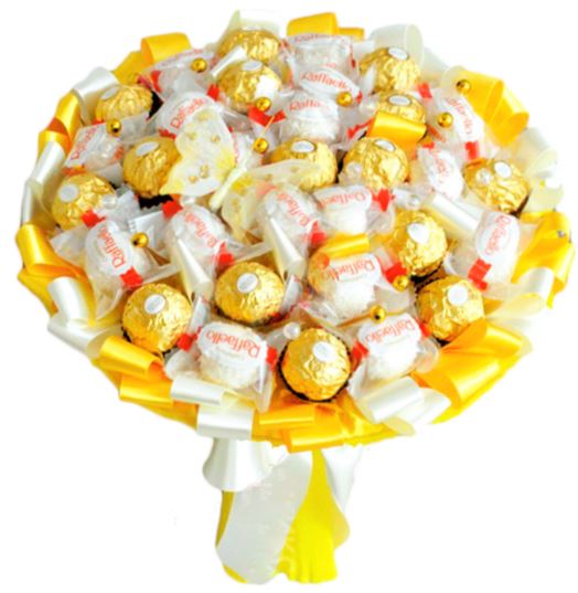 Yellow Chocolate Bouquet - Florist London