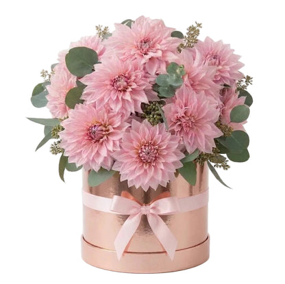 A Box of Luxury Pink Dahlia