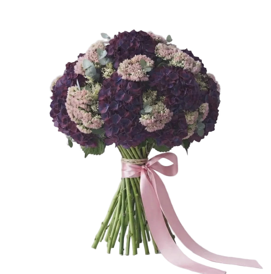 Bouquet of Hydrangea with Sedum