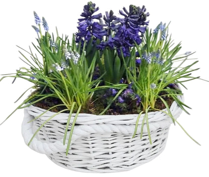 Blue Flowers Basket