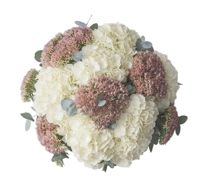 Bouquet of Hydrangea with Sedum