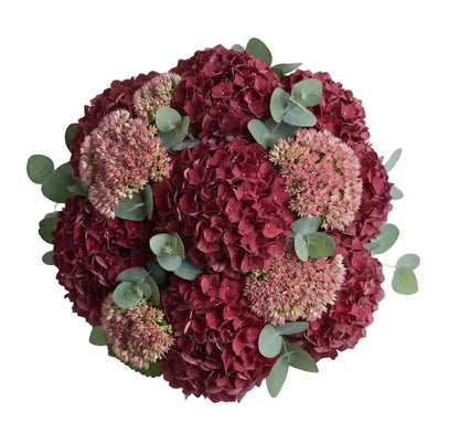 Bouquet of Hydrangea with Sedum