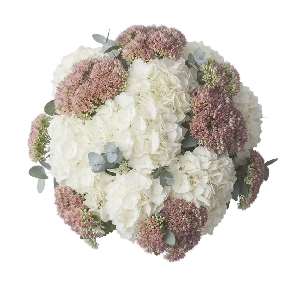 Bouquet of Hydrangea with Sedum