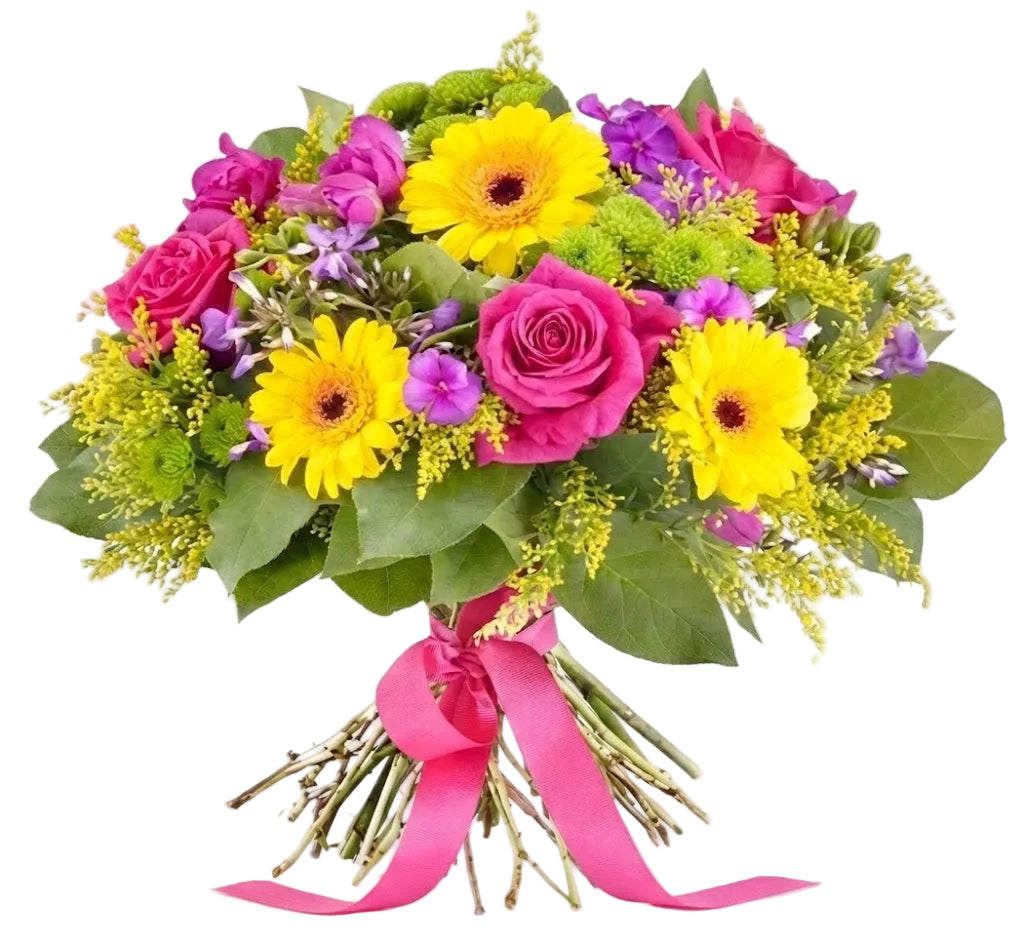 Bright Spring Bouquet with Mimosa