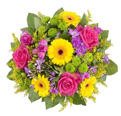 Bright Spring Bouquet with Mimosa