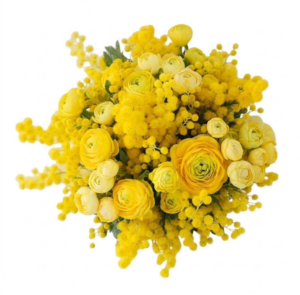 Bouquet of Mimosa and Ranunculus