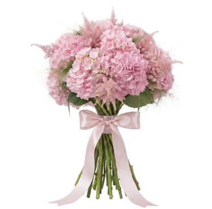 Bouquet of Pink Hydrangea with Astilbe