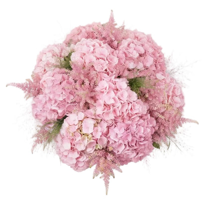Bouquet of Pink Hydrangea with Astilbe