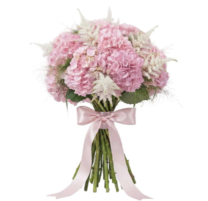 Bouquet of Pink Hydrangea with Astilbe