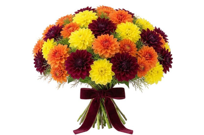 Bright Trio Dahlia Bouquet