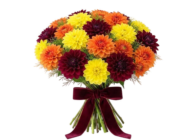 Bright Trio Dahlia Bouquet
