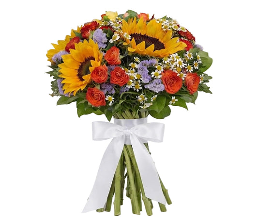 Colourful Bouquet with Sunflowers