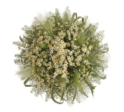 Daisy Tanacetum with Greenery Wild Bouquet