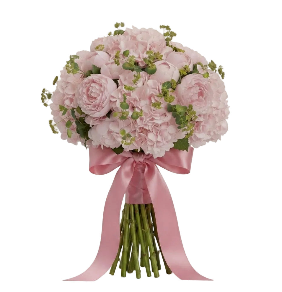 Dreamy Pink Peony & Hydrangea Bouquet