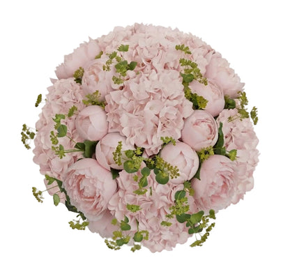 Dreamy Pink Peony & Hydrangea Bouquet