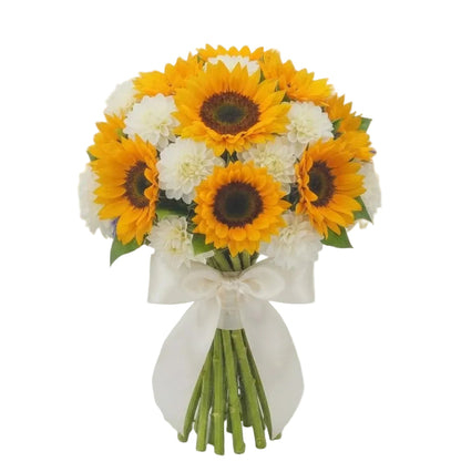 Gorgeous Bouquet of Sunflowers and Dahlia