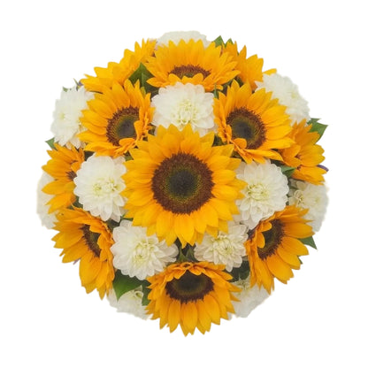 Gorgeous Bouquet of Sunflowers and Dahlia