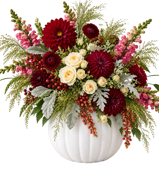Dahlia in White Pumpkin