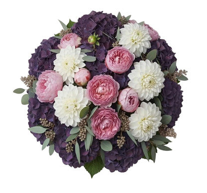 Luxe Bouquet of Hydrangea with Peonies and Dahlia