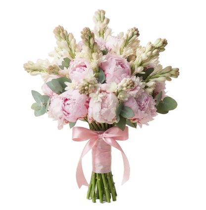 Luxury Bouquet of Peonies and Tuberose