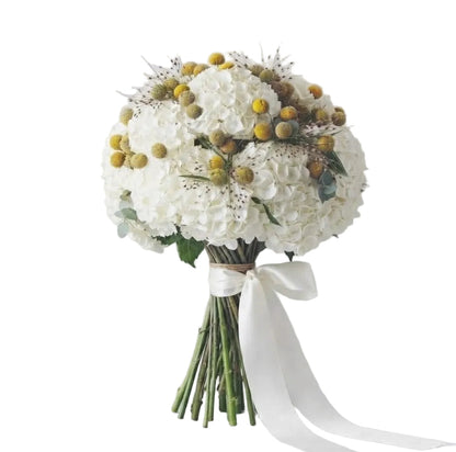 Luxury Hydrangea Bouquet with Craspedia