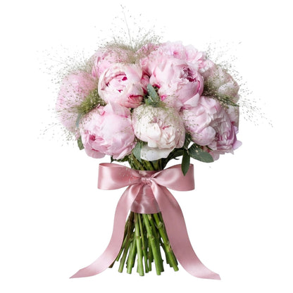 Luxury Peonies Bouquet with Panicum Grass