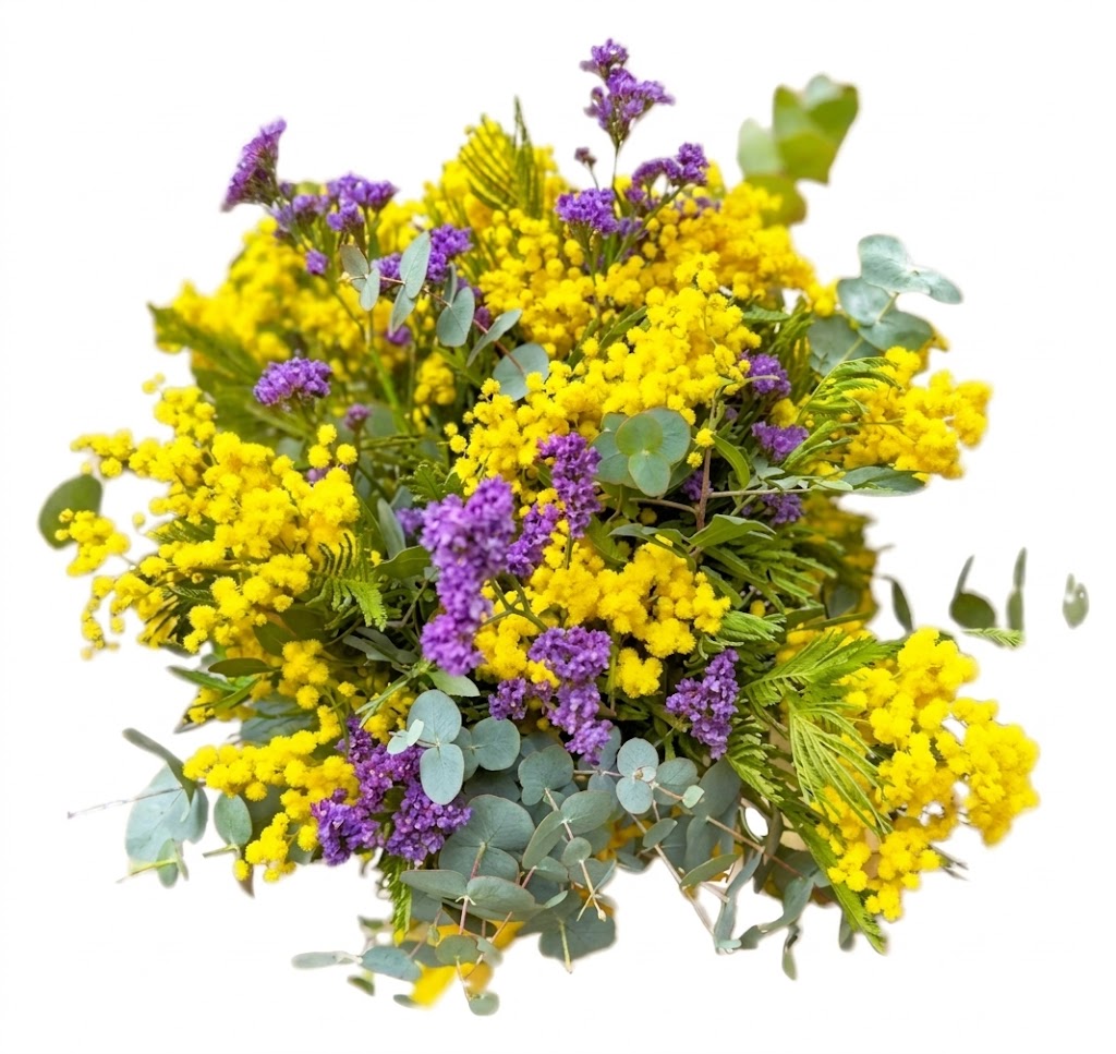 Mimosa in Purple Bouquet