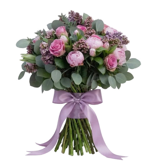 Peonies and Lilac Bouquet