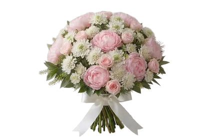 Pink Peonies and Scabiosa Gorgeous Bouquet
