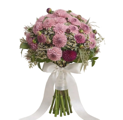 Pretty Bouquet of Dahlia with Daisy Tanacetum