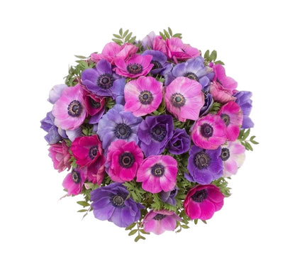 Shades of Pink and Purple Anemone Bouquet