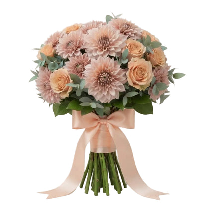 Soft Peach Elegance Bouquet