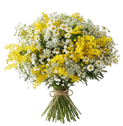 Wild with Mimosa Bouquet