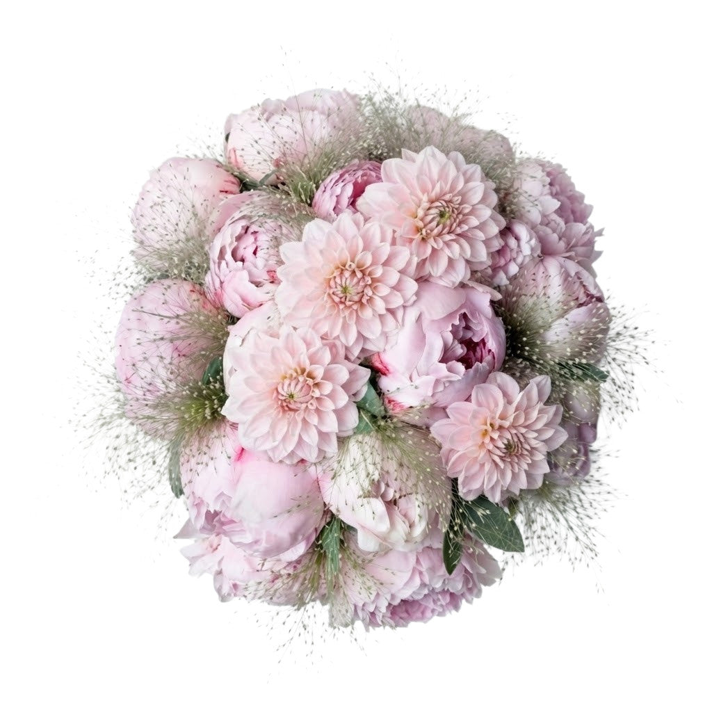 Wonderful Bouquet of Peonies and Dahlia