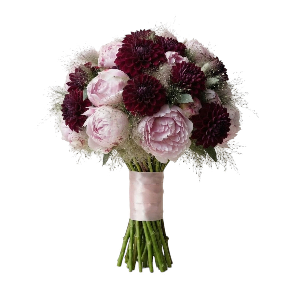 Wonderful Bouquet of Peonies and Dahlia