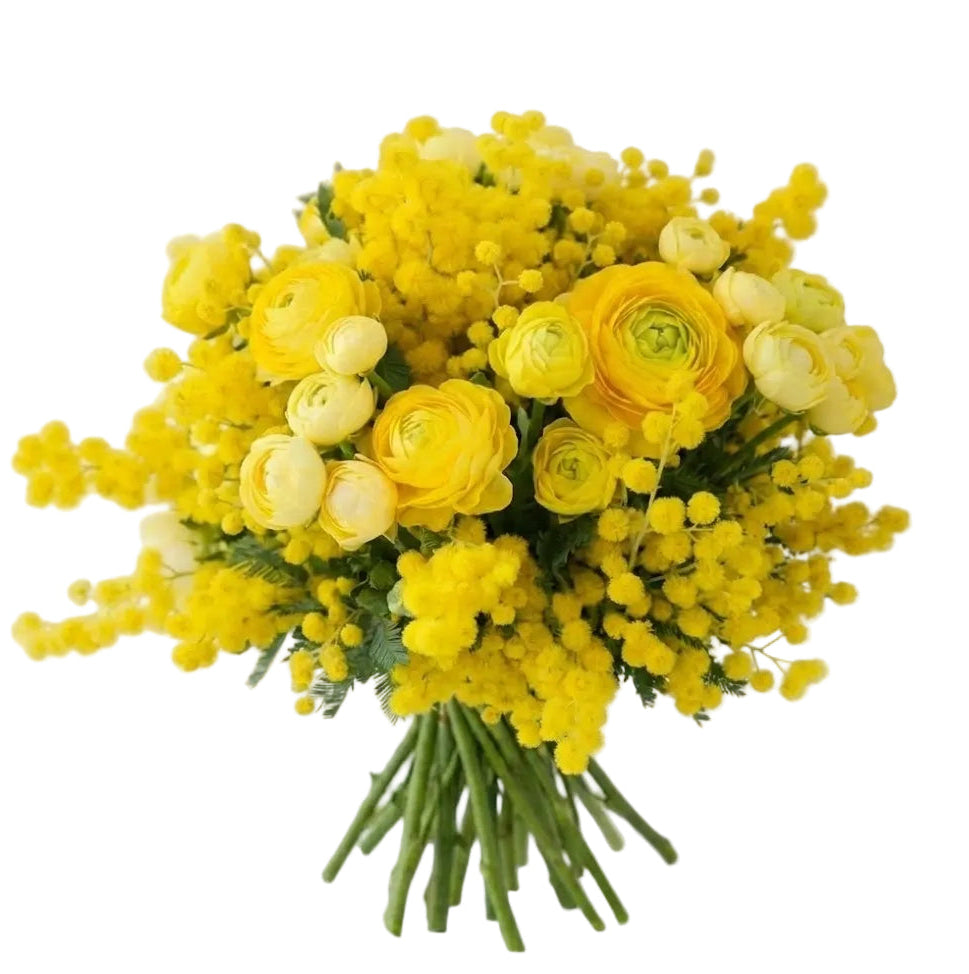 Bouquet of Mimosa and Ranunculus
