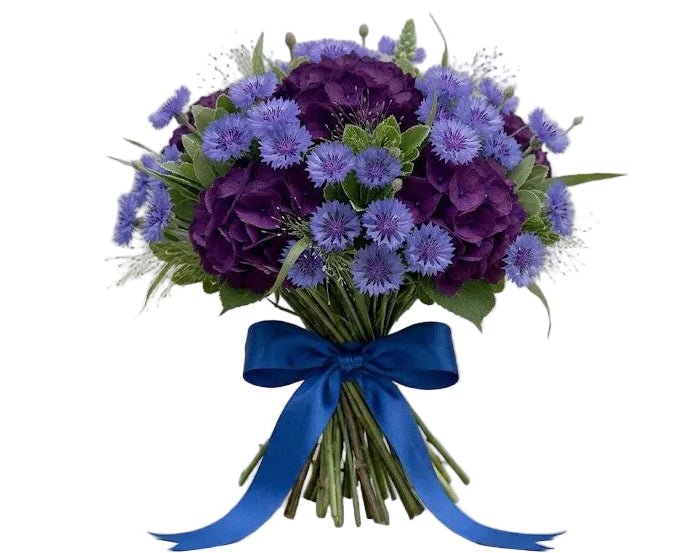 Amazing Bouquet of Hydrangea and Cornflowers - Florist London
