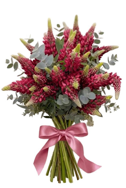 Amazing Bouquet of Lupinus with Greenery - Florist London