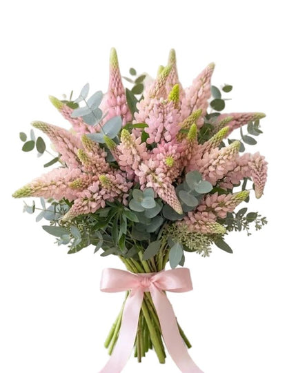 Amazing Bouquet of Lupinus with Greenery - Florist London